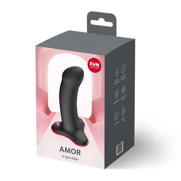Fun Factory AMOR Black - Black 13.5 cm Dildo