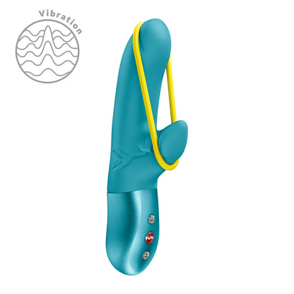 Fun Factory AMORINO Aquamarine USB Rechargeable Rabbit Vibrator