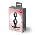 Fun Factory B BALLS DUO Black - Black 13 cm Weighted Kegel Balls