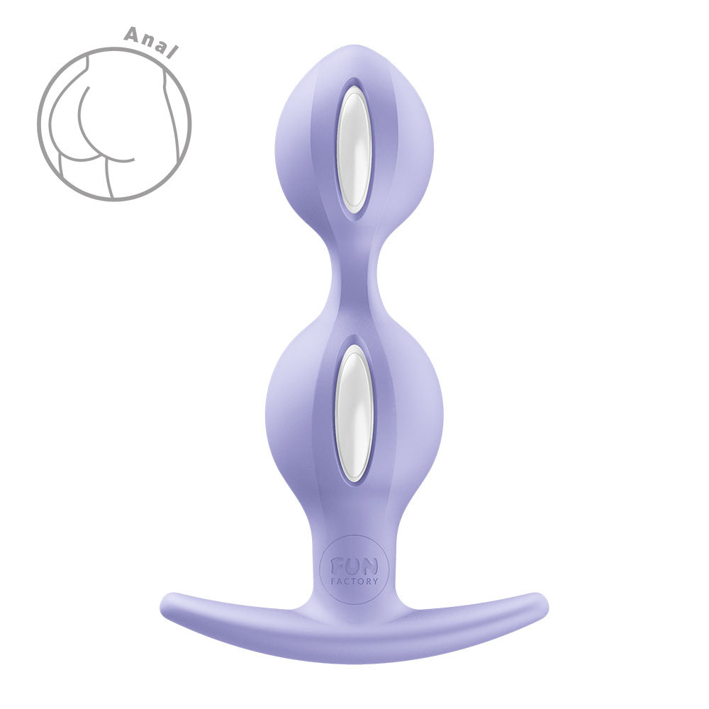Fun Factory B BALLS DUO Purple 13 cm Weighted Kegel Balls