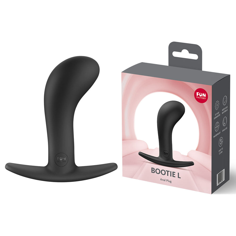 Fun Factory BOOTIE L Black 10.9 cm Large Anal Plug