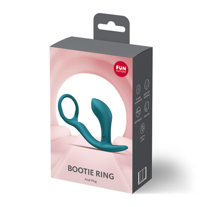 Fun Factory BOOTIE RING Bottle Green 14.7 cm Anal Plug with Cock Ring