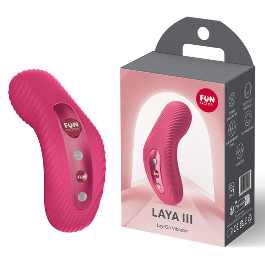Fun Factory LAYA III Raspberry USB-C Rechargeable Stimulator