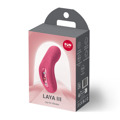 Fun Factory LAYA III Raspberry USB-C Rechargeable Stimulator