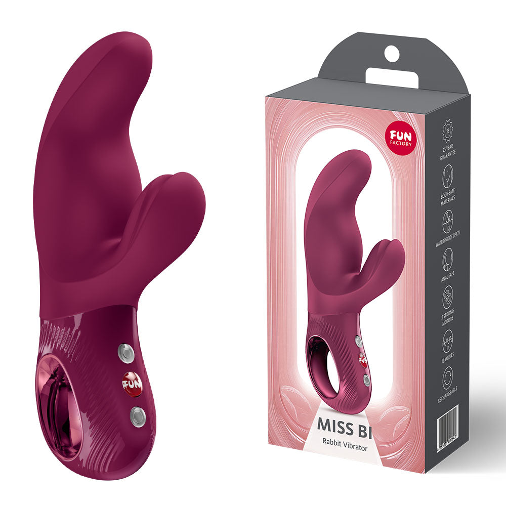 Fun Factory MISS BI Wine Red 17 cm Vibrator