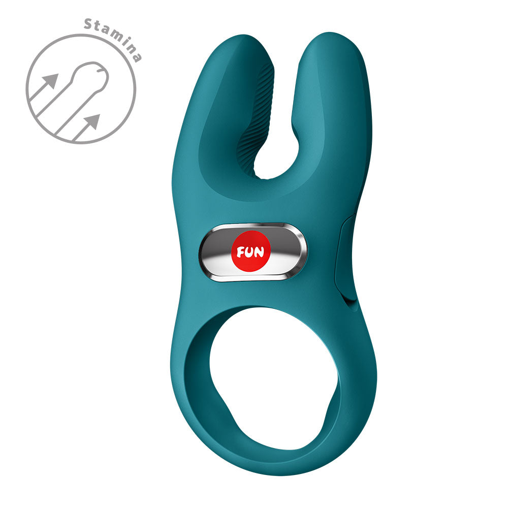 Fun Factory NOS PRO Bottle Green Vibrating Cock Ring