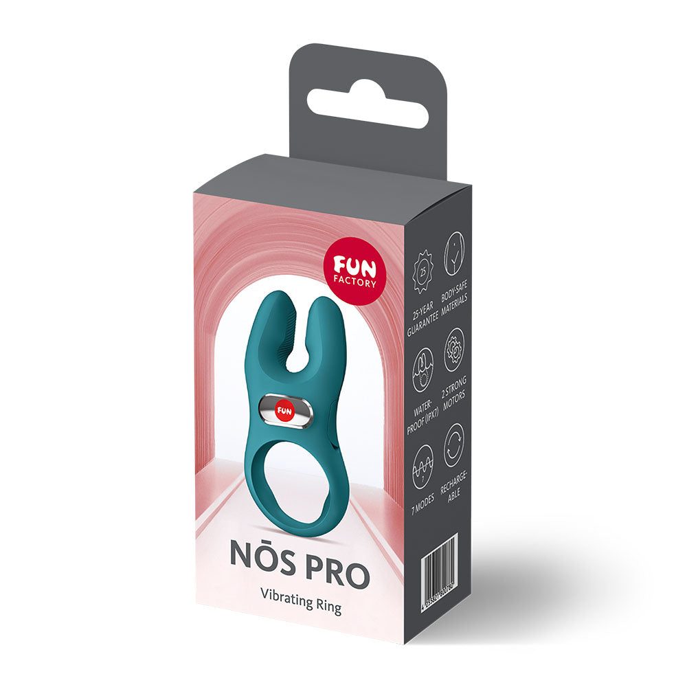 Fun Factory NOS PRO Bottle Green Vibrating Cock Ring