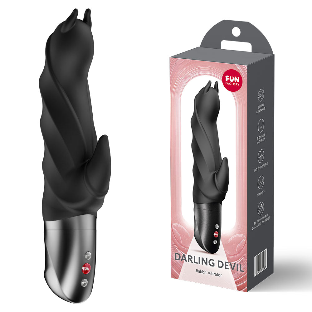 Fun Factory DARLING DEVIL Black - Black 20 cm Vibrator