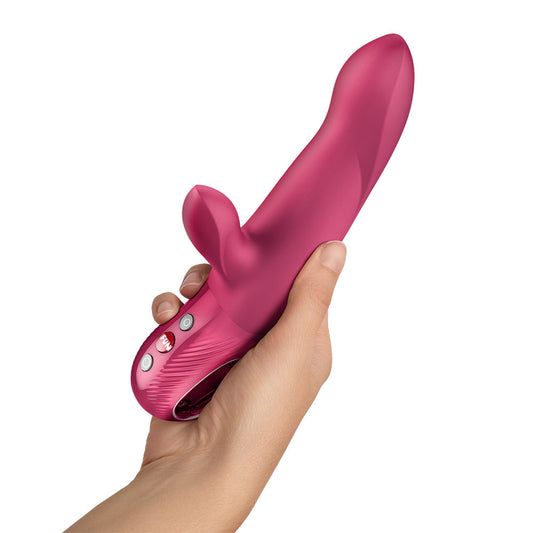 Fun Factory BI STRONIC ARC Raspberry 21.6 cm Thrusting Vibrator