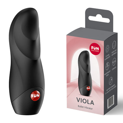 Fun Factory VIOLA Black Vibrating Bullet
