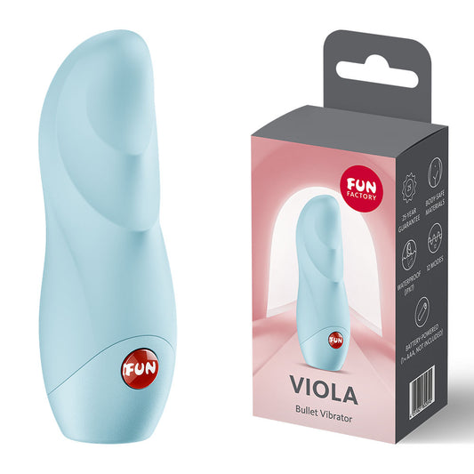 Fun Factory VIOLA Ice blue - Ice Blue Vibrating Bullet