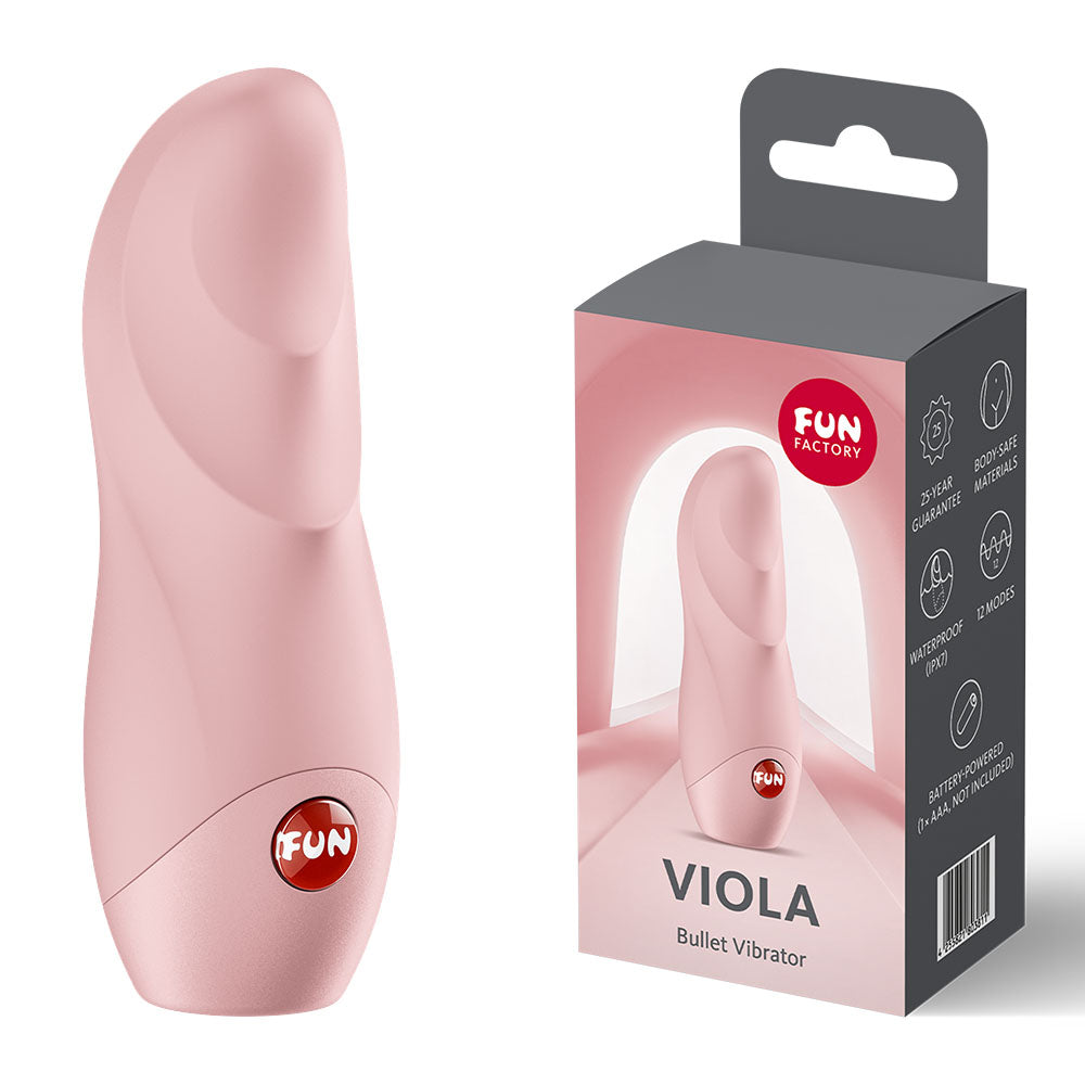 Fun Factory VIOLA Soft Pink - Soft Pink Vibrating Bullet