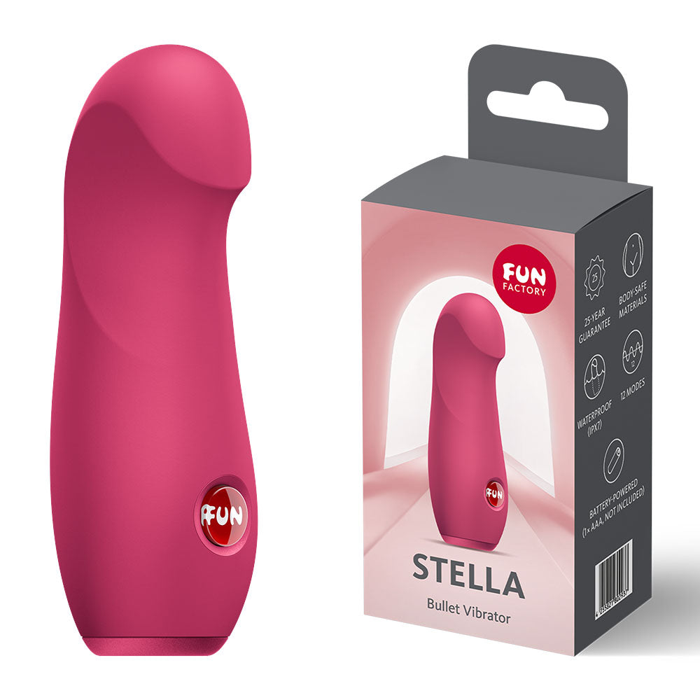 Fun Factory STELLA Raspberry Red Vibrating Bullet