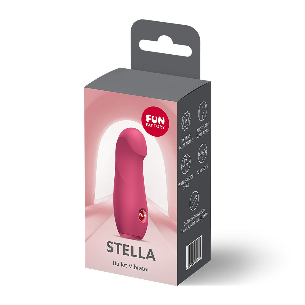 Fun Factory STELLA Raspberry Red Vibrating Bullet