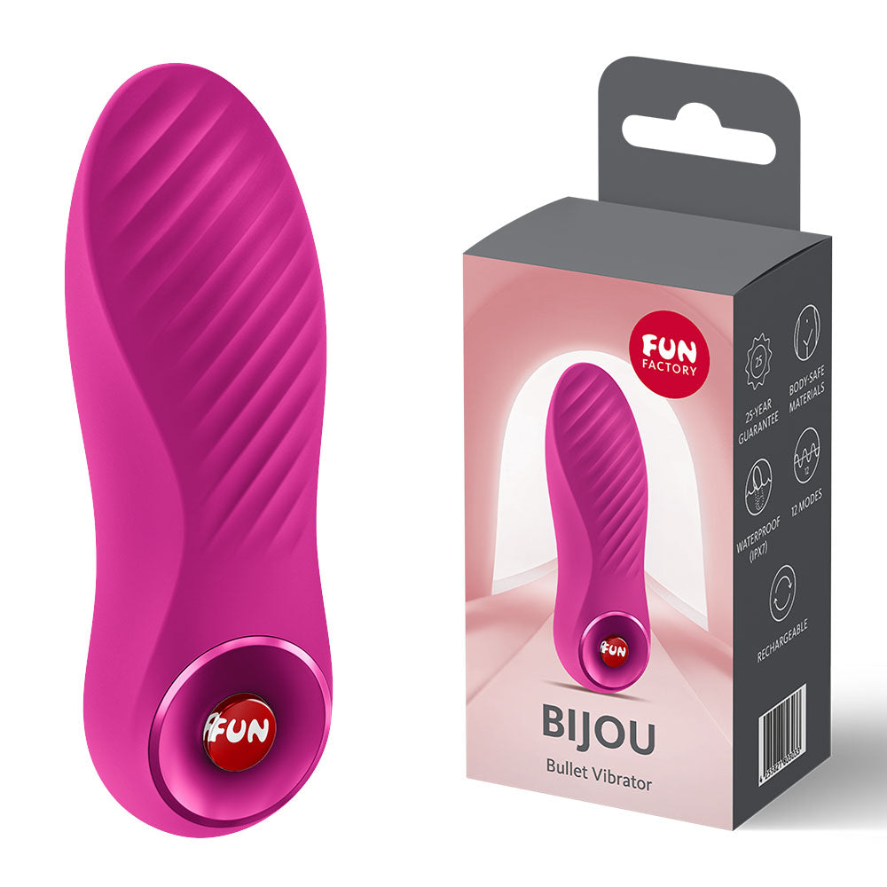 Fun Factory BIJOU Magenta USB-C Rechargeable Stimulator
