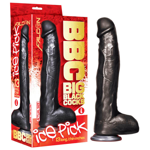 BBC (Big Black Cocks) - Ice Pick - Black 33 cm (13'') Dong - Image 1
