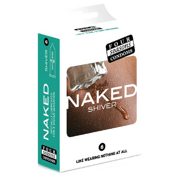 Four Seasons Naked Shiver - Ultra Thin Lubricated Condoms - 6 Pack - Image 1