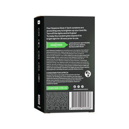 Four Seasons Glow N' Dark Condoms - Glow In The Dark oms-8s