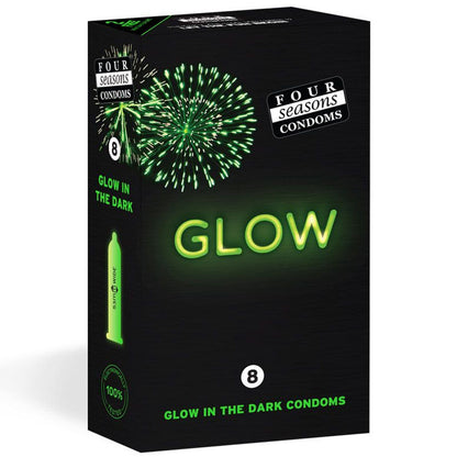 Four Seasons Glow N' Dark Condoms - Glow In The Dark oms-8s