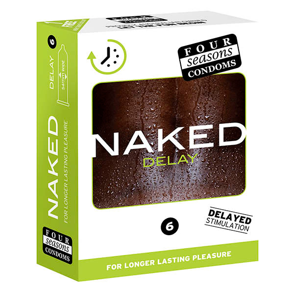 Four Seasons Naked Delay - Ultra Thin Condoms - 6 Pack - Image 1