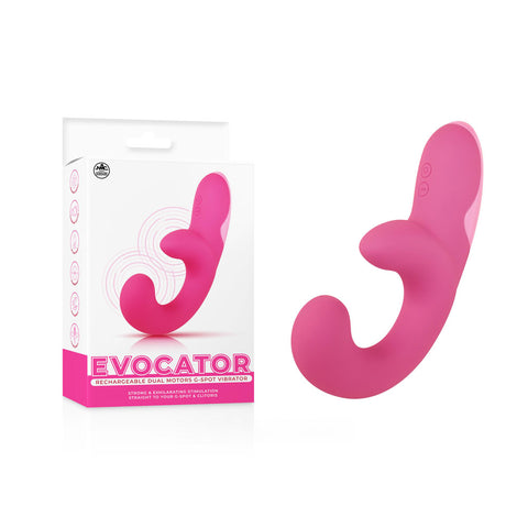 Evocator - Pink USB Rechargeable Dual Motor G-Spot Vibrator - Image 1