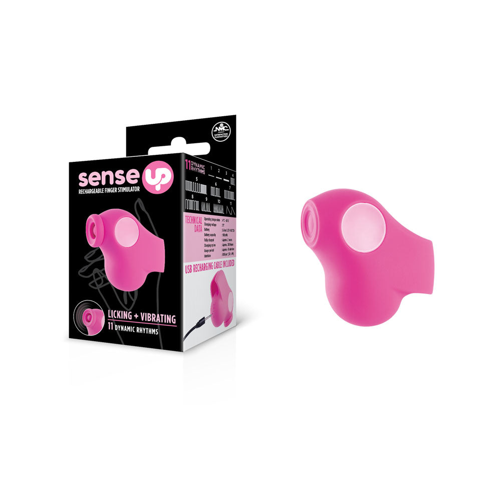 Sense Up - Pink USB Rechargeable Finger Stimulator - Image 1