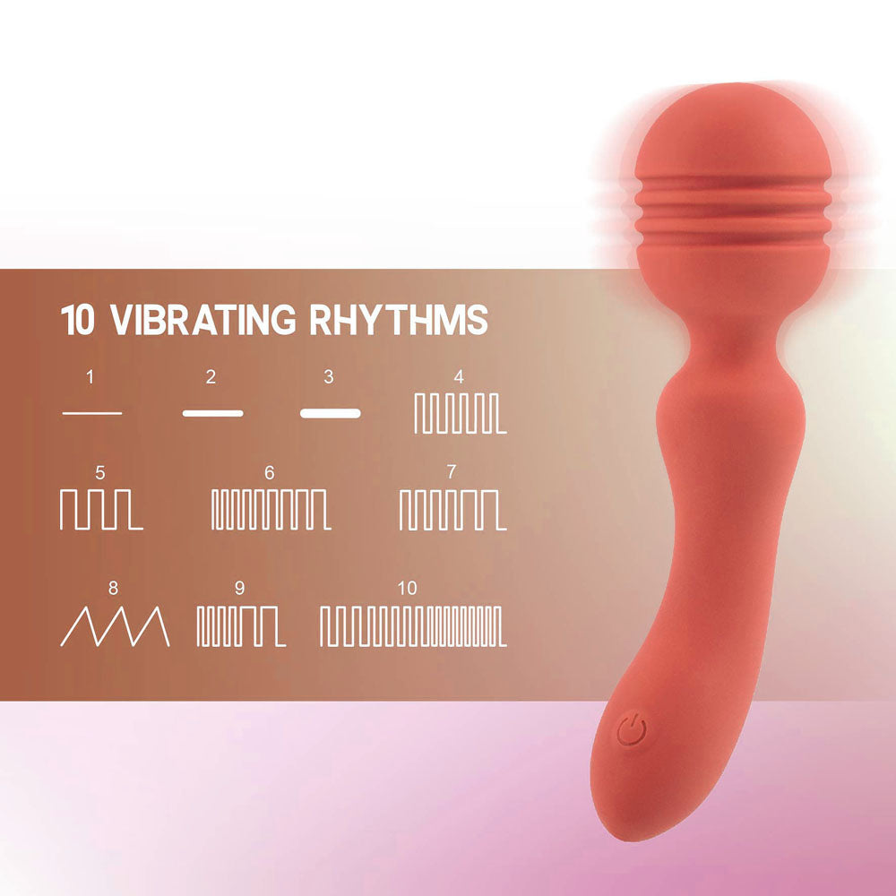 Xciter - Orange 16.5 cm USB Rechargeable Massage Wand