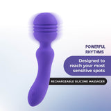 Xciter - Purple - Purple 16.5 cm USB Rechargeable Massage Wand - Image 2