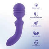 Xciter - Purple - Purple 16.5 cm USB Rechargeable Massage Wand - Image 3