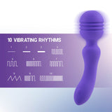 Xciter - Purple - Purple 16.5 cm USB Rechargeable Massage Wand - Image 4