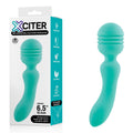Xciter Teal 16.5 cm USB Rechargeable Massage Wand - Perfect Teal Rechargeable Massage Wand