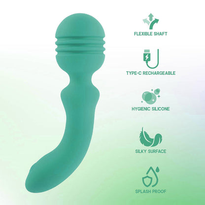 Xciter - Teal 16.5 cm USB Rechargeable Massage Wand