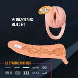 Extendor+ - Flesh 2 Inch Vibrating Penis Extender and Stroker - Image 3