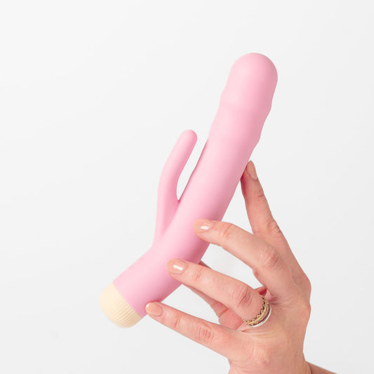 Girls Get Off - DeeDee - Pink 19 cm Thrusting Rabbit Vibrator