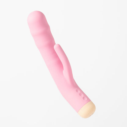 Girls Get Off - DeeDee - Pink 19 cm Thrusting Rabbit Vibrator