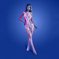 GLOW Equilibrium Bodystocking - OS - Glow In Dark Pink - One Size