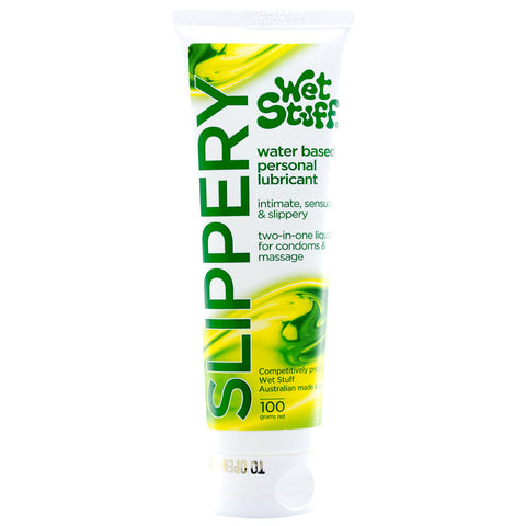 Wet Stuff Slippery - 100g Tube - Water Based Lubricant - 100 gram Tube - Image 1