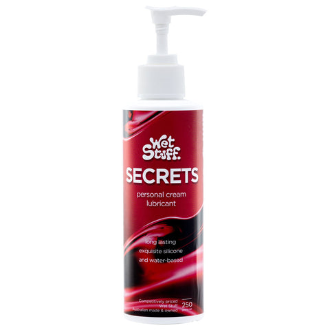 Wet Stuff Secrets - 250g Pump - Hybrid Lubricant - 250 gram Pump Bottle - Image 1
