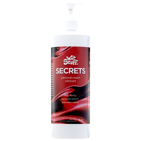 Wet Stuff Secrets - 1kg Bottle - Hybrid Lubricant - 1 kg Pump Bottle - Image 1