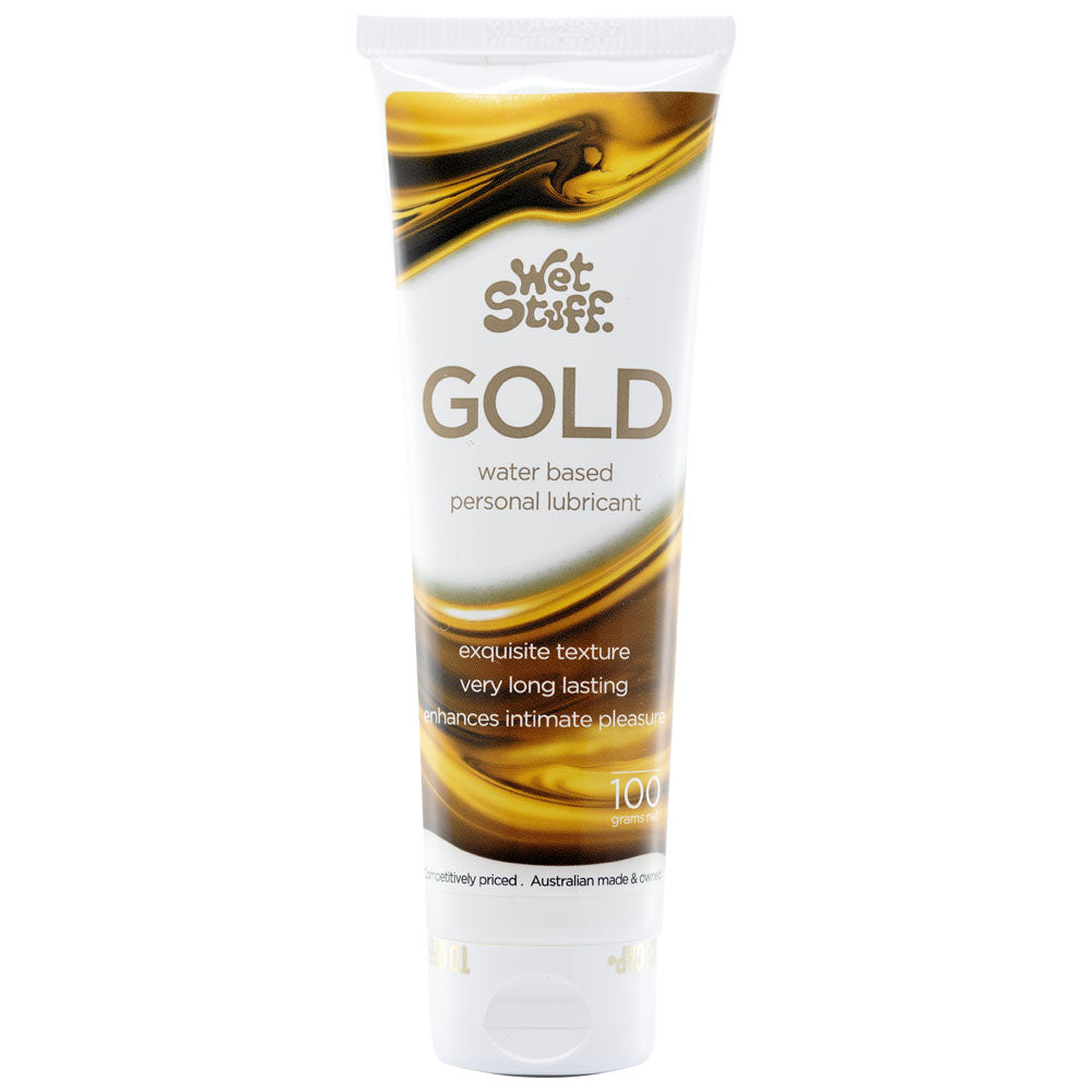 Wet Stuff Gold - 100g Tube - Water Based Lubricant - 100 gram Tube - Image 1