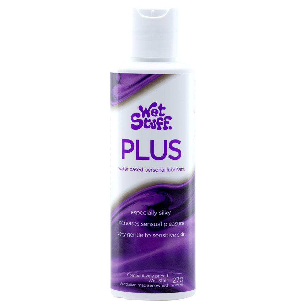 Wet Stuff Plus - 270g Disk - Water Based Lubricant - 270 grams Bottle - Image 1