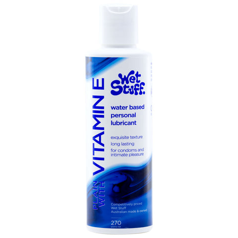 Wet Stuff Plain - 270g Disk - Water Based Lubricant with Vitamin E - 270 gram Bottle - Image 1