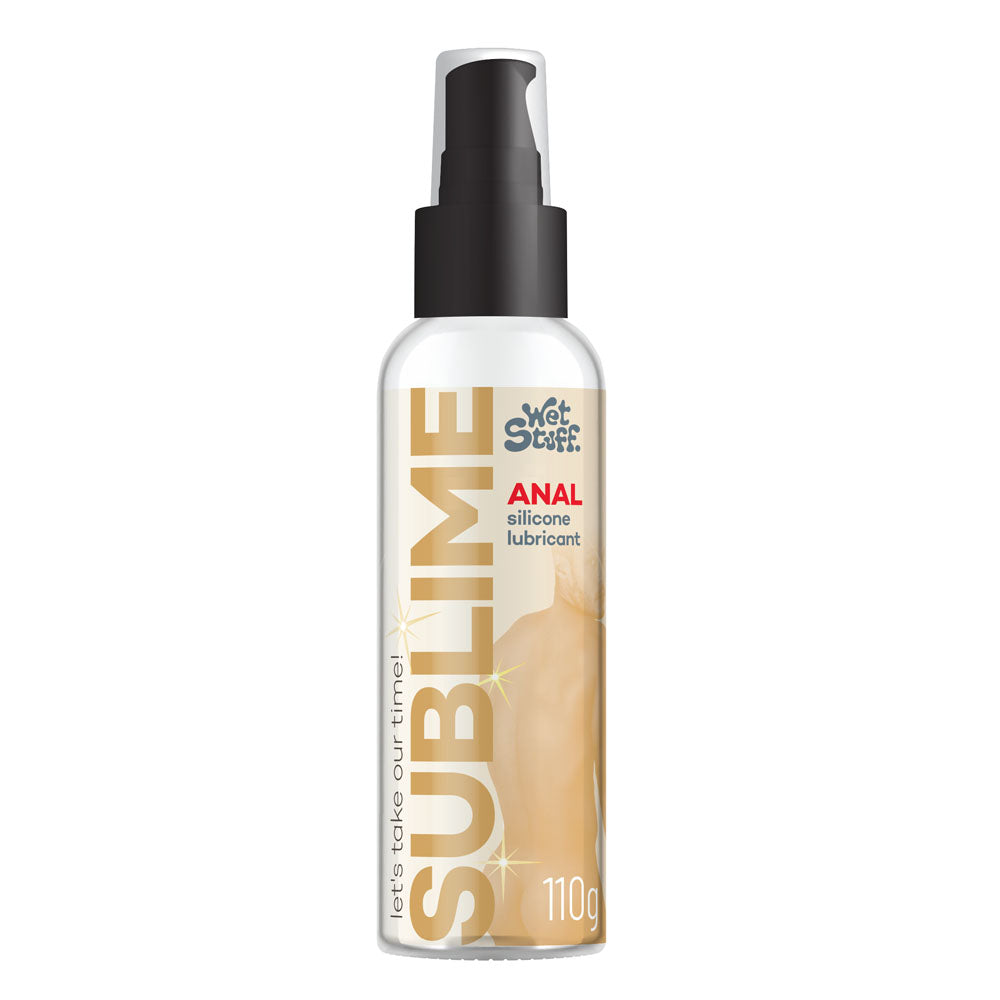 Wet Stuff Sublime - 110g Pump - Anal Silicone Lubricant - 110 gram Pump Bottle - Image 1