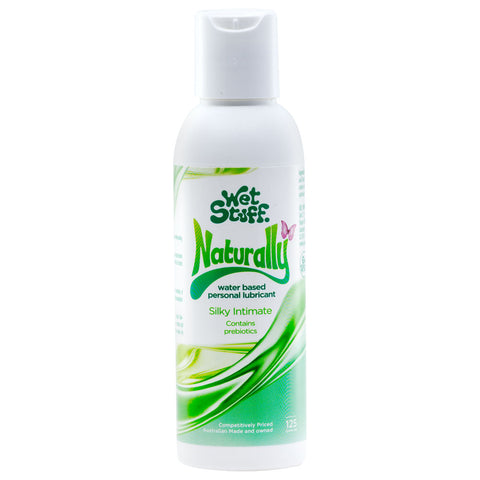 Wet Stuff Naturally - 125g Disk Top - Water Based Lubricant with Prebiotics - 125 gram Bottle - Image 1