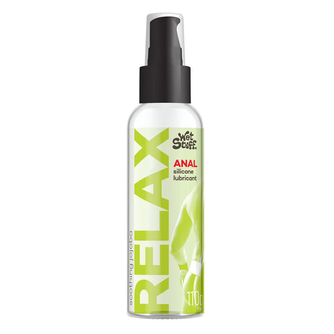 Wet Stuff Relax - 110g Pump - Anal Silicone Lubricant - 110 gram Pump Bottle - Image 1