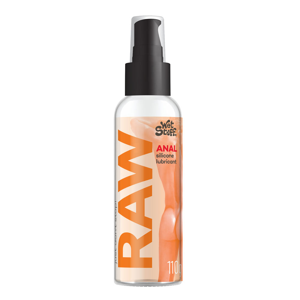 Wet Stuff Raw - 110g Pump - Anal Silicone Lubricant - 110 gram Pump Bottle - Image 1