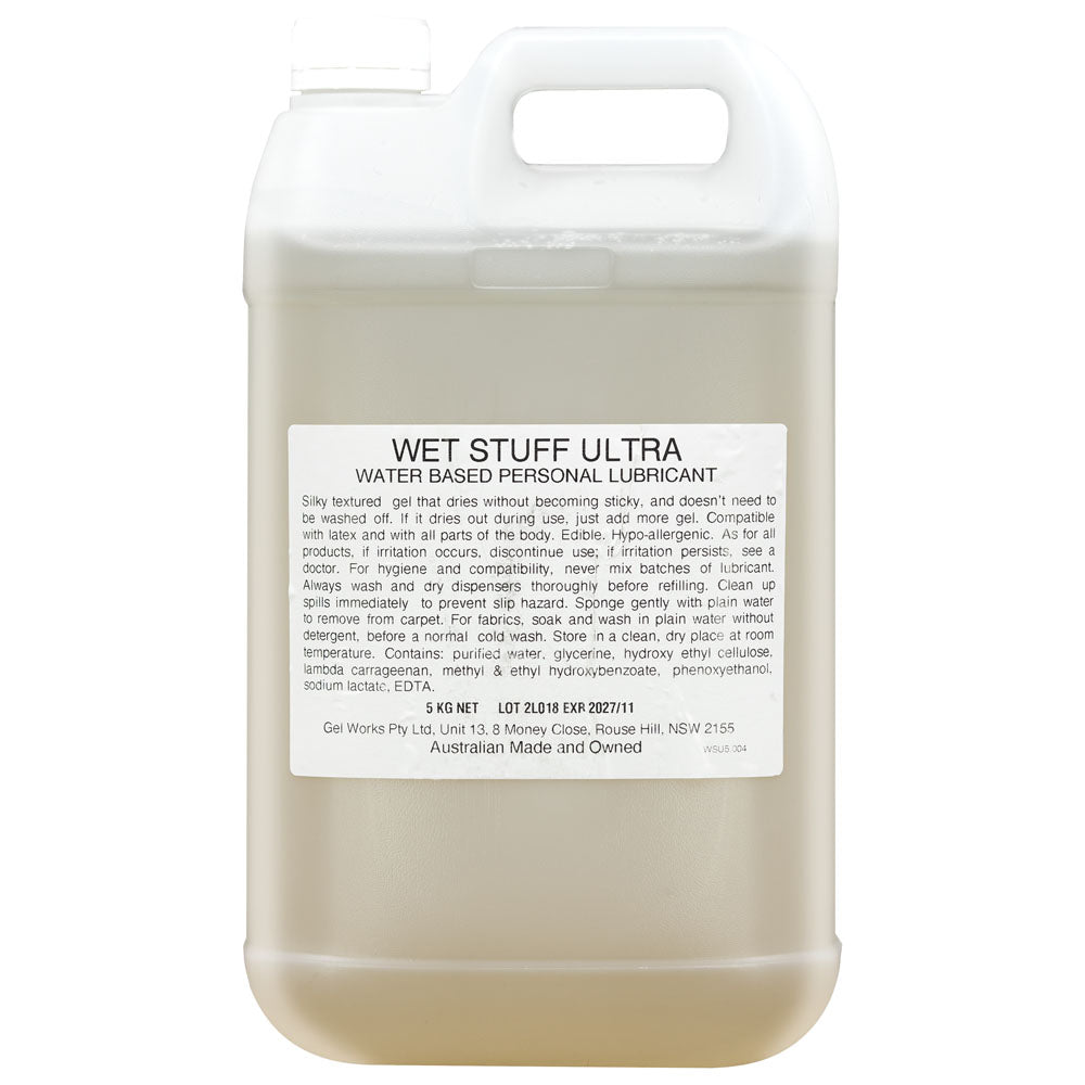 Wet Stuff Ultra - 5 kg - Water Based Lubricant - 5 kg Bottle - Image 1