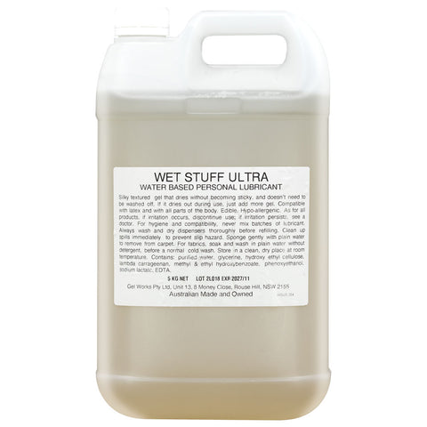 Wet Stuff Ultra - 5 kg - Water Based Lubricant - 5 kg Bottle - Image 1