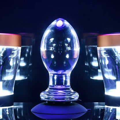 Gender X Crystal Ball - Clear Glass 13.6 cm Butt Plug