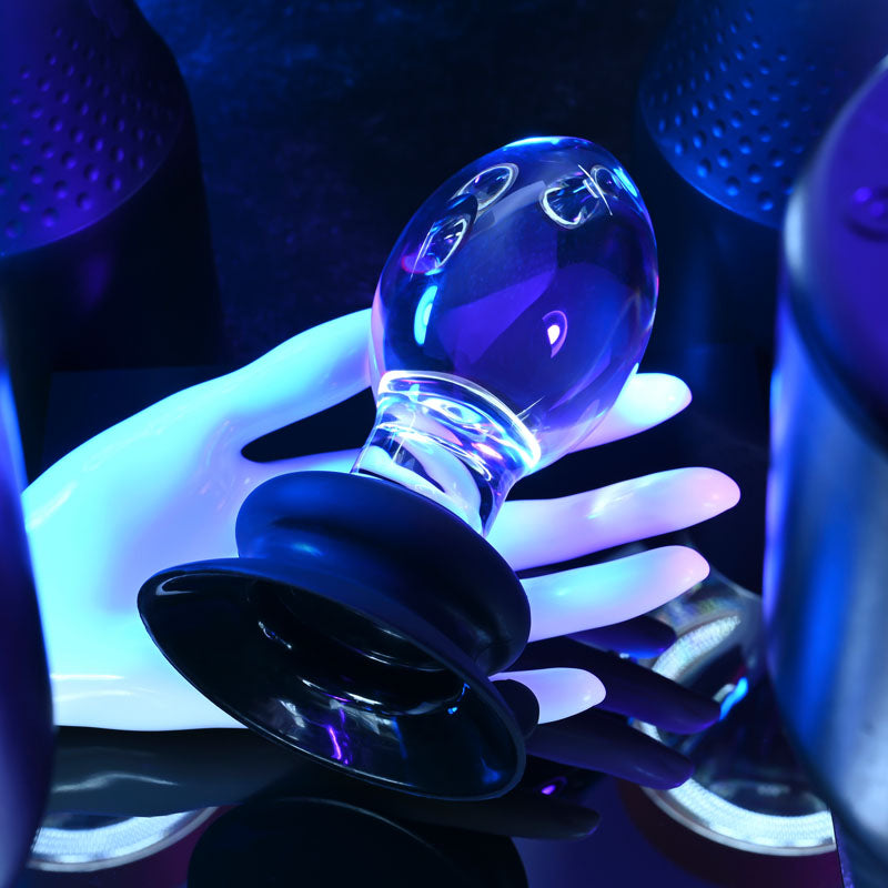 Gender X Crystal Ball - Clear Glass 13.6 cm Butt Plug
